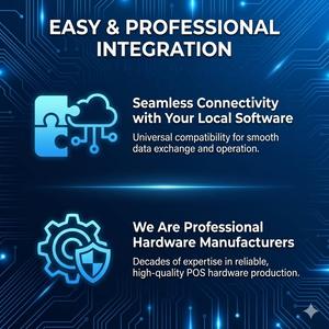 Système de point de vente tactile tout-en-un <span class=keywords><strong>LongFly</strong></span>, tablette POS de 11,6 pouces, terminal POS avec scanner 2D intégré, plateforme pour supermarché - Product Image 4