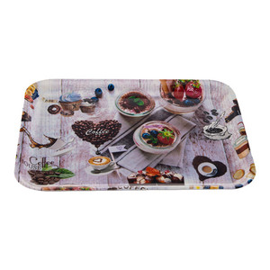 Hot Haute Qualité Pleine <span class=keywords><strong>Couleur</strong></span> Impression Sandwich Rectangle PP Plateau Vaisselle Plateau De Fleurs - Product Image 1