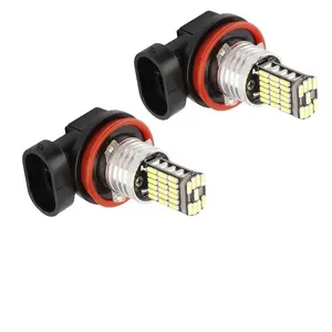 10PCSフォグH8H11 HB4 9006 HB3 9005 H1 LED H3 H7 led 4014 45SMD1200LMカードライビングランニングランプオートLEDライト