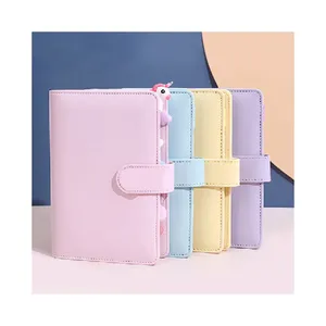 6 Chiếc Nhẫn Bìa Tạp Chí Chất Kết Dính Pu Leather Notebook Biểu Tượng Tùy Chỉnh Quảng Cáo Công Việc Chương Trình Nghị Sự Máy Tính Xách Tay Ngân Sách Kinh Doanh A5 A6