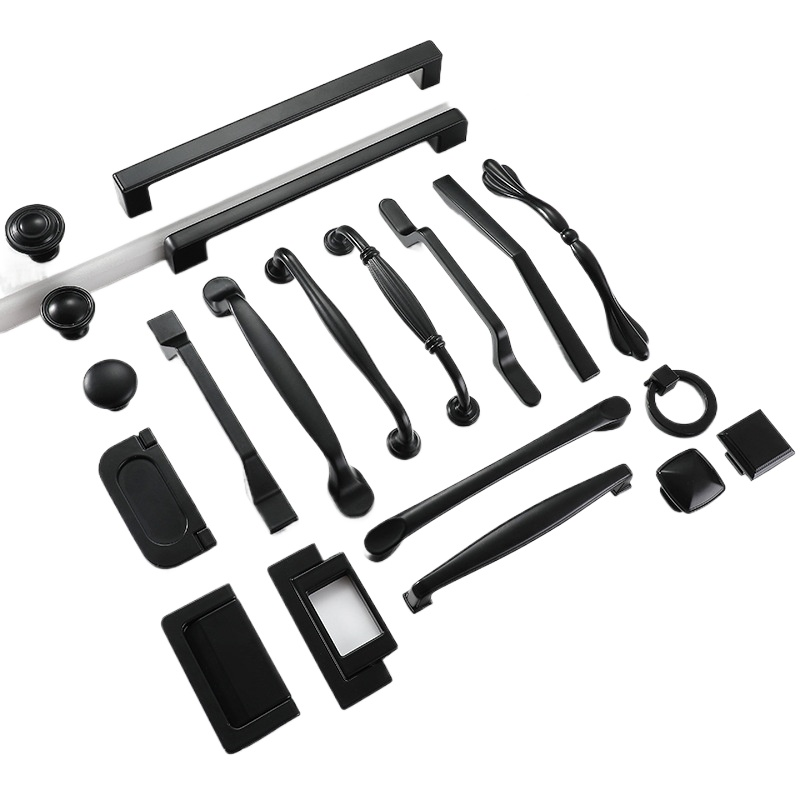 Premium Quality Solid Handle For Furniture Black Alloy Hardware Accessories Direct From Factory