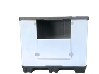 Équipement de stockage : Boîte de palettisation pliable pour pièces industrielles, empilable en vrac