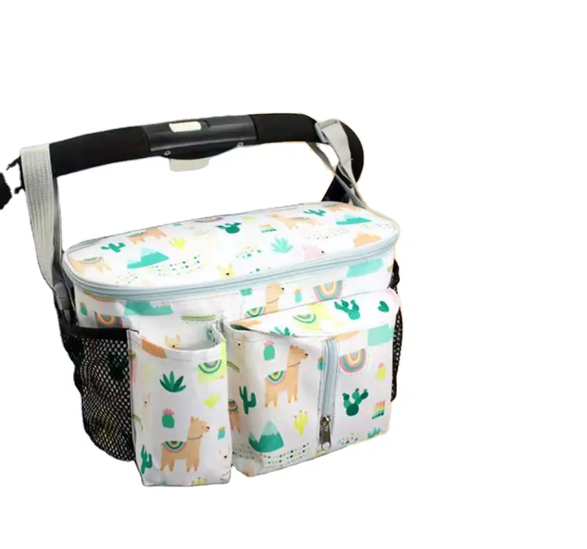 Universal Buggy Baby Pram Organizer Carriage Bottle Holder Baby Stroller Accessory Oxford Stroller Caddy Storage Bag Mummy Bag