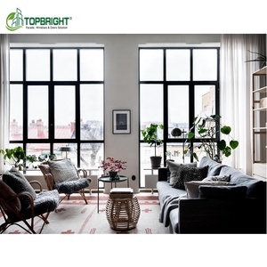 Ventanas de Vidrio Fijo de Alta Resistencia a Huracanes Personalizadas, <span class=keywords><strong>Ventana</strong></span> Panorámica de Aluminio con Vidrio Templado Grande - Product Image 6