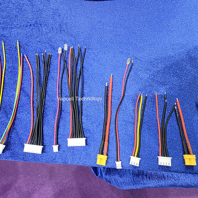 Custom Shielded Twisted Pair Balanced Lead Wire 8-28AWG 4-Conductor with XT30 X60 XT90 JST-PH Connector