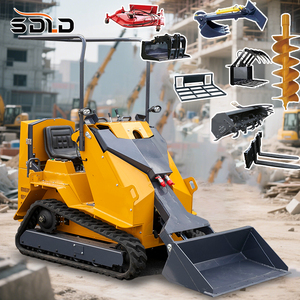 Chất Lượng Cao Nhỏ Gọn 300Kg Crawler Kết thúc Trước Chỗ Ngồi Lái Xe Mini Theo Dõi Kính Thiên Văn Skid Chỉ đạo Bộ Nạp Với file Đính Kèm - Product Image 1