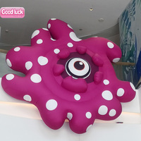 Ballons gonflables géants personnalisés en forme de monstre de dessin animé, avec support, pour publicité, personnages monstres gonflables, ventilateur intégré, en nylon enduit de PVC