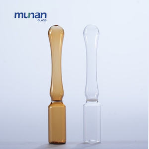 Munan Neutral Borosilicato Ampolla de vidrio ámbar transparente Bandeja de 1ml botellas de vidrio ampolla farmacéutica - Product Image 6