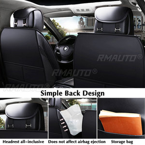 Fundas Universales para Asientos Delanteros de Coche, Fundas de Asiento de Cuero PU, Impermeables, Antideslizantes, Protectoras para VW/Ford/BMW - Product Image 4