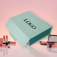 Boîte cadeau cosmétique pliable en papier rigide de qualité supérieure, écologique, réutilisable, avec impression personnalisée, pour cosmétiques et maquillage
