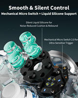 Manette de jeu sans fil AOLION K20 Tri-mode avec joystick à effet Hall, déclencheurs mécaniques 1 kHz, boutons ABXY, gyroscope 6 axes, RGB et palettes arrière pour Switch et PC