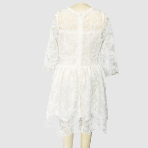 <span class=keywords><strong>Vestido</strong></span> largo <span class=keywords><strong>de</strong></span> flores <span class=keywords><strong>de</strong></span> encaje <span class=keywords><strong>de</strong></span> <span class=keywords><strong>estilo</strong></span> europeo a la moda, <span class=keywords><strong>vestido</strong></span> <span class=keywords><strong>de</strong></span> <span class=keywords><strong>primera</strong></span> comunión para niña - Product Image 3