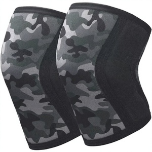 Wholesale 7mm Neoprene Professional Non-Skid <b>Knee</b> Sleeves with Protection for Weightlifting <b>Compression</b> Support Squats Training - Product Image 3