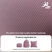 Nouveau cuir synthétique PU respirant à texture sergé fine pour bagages, sacs et revêtements intérieurs automobiles