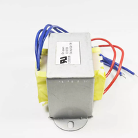 Transformateur d'isolation toroïdal monophasé personnalisé de haute qualité EI57 220V 12V à haute fréquence avec enroulement en cuivre