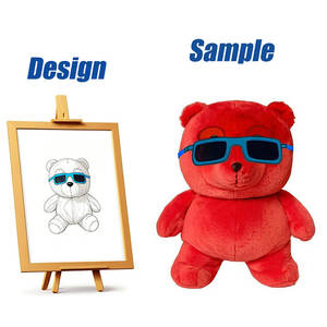 دمى قطيفة كرتونية مخصصة، حيوانات محشوة إبداعية، لعبة قطيفة للهدايا في العطلات - Product Image 4