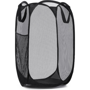 Cedar Space High Quality <strong>Laundry</strong> Collapsible Mesh Pop up Hamper with Wide Opening and Side Pocket <strong>Foldable</strong> <strong>Laundry</strong> <strong>Basket</strong> - Product Image 1