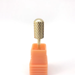 Fraise à ongles en carbure de tungstène à revêtement arc-en-ciel, à tête ronde lisse, pour le retrait de gel et d'acrylique, compatible avec les machines <span class=keywords><strong>Dremel</strong></span> - Product Image 4