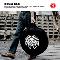Beatello JBK Black Drum Cases Portable Snare Tom Bass Pad Drum Set Bag Suitable for Drum Set