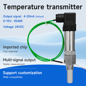Bán buôn 24V DC công nghiệp cảm biến nhiệt độ đầu dò RTD PT100 <span class=keywords><strong>Transmitter</strong></span> 4-20mA cho các ứng dụng nước OEM tùy chỉnh - Product Image 2