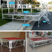 Sistema de armadura de techo de aluminio curvo de arco de paso prefabricado SIL con escenario para eventos de conciertos al aire libre