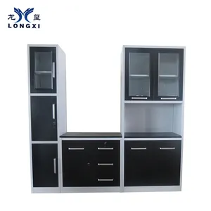 Factory Directly Modular Ready To Assemble Metal Kitchen Cabinets