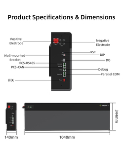 Système de stockage d'énergie solaire Powergo 7,83 kWh 10 kW Lifepo4 Lithium BYD 153 Ah 51,2 V, système de stockage d'énergie mural empilable IP65 CAN - Product Image 3
