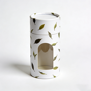 Customized <b>Large</b> Size Eco Friendly logo <b>Cardboard</b> Tea Bag Packaging Tea Canister Round Box Kraft Paper <b>Tube</b> Cylinder - Product Image 2