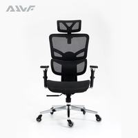 Chaise de bureau moderne de haute qualité 4D ajustable de luxe avec élévateur à gaz Design ergonomique en maille avec soutien lombaire