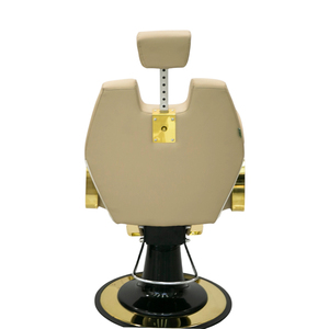 Silla de Estilismo Moderna de Lujo para Salón 360 °   Sillón de <span class=keywords><strong>Barber</strong></span>ía Giratorio con Elevación Hidráulica y Tapicería de Cuero Genuino para Salón de Belleza - Product Image 6