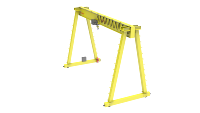 Grue sur rail de portique de 20 tonnes de poutre simple extérieure de norme européenne pour le déplacement et le levage de produits en acier