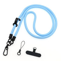 Cordon de téléphone portable bandoulière tendance avec crochet, en polyester écologique personnalisable pour cadeaux promotionnels