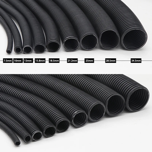 Tuyau ondulé en plastique, gaine souple isolante en plastique, accessoires de protection ignifuges pour faisceaux de câbles - Product Image 4