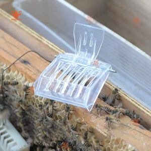 5 PCS Cages Reine En Plastique Transparent et 1 Bouteille De Marqueur Reine Des Abeilles, Outil De Marque D'apiculteurs (1 Bouteille De Marqueur + 5 pcs Clip) - Product Image 6