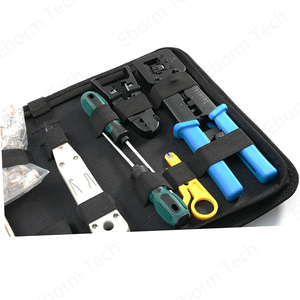 Herramienta de prensado RJ45, herramienta de red fácil de pasar a través, alicates de prensado para RG58 coaxial RG59 RG6 RG11 - Product Image 5
