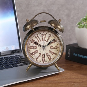 Chất Lượng Cao Hoàng Gia Retro Đồng Hồ Báo Thức 4Inch Cổ Phong Cách Cổ Điển Bảng Top Bàn Đồng Hồ Thiết Kế Hiện Đại - Product Image 3