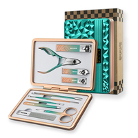 Ensemble de coupe-ongles 10 en 1, ensemble de manucure en acier inoxydable, outils professionnels pour couper les ongles incarnés, étui en aluminium, cadeau