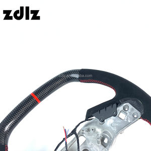 2020 2021 <span class=keywords><strong>2022</strong></span> 2023 pour <span class=keywords><strong>Chevrolet</strong></span> <span class=keywords><strong>Corvette</strong></span> C8 volant personnalisé noir Alcanta cuir volant en Fiber de carbone - Product Image 3