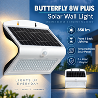 Fournisseur de lampes solaires murales pour projets d'éclairage extérieur de jardin, lampe LED à détection de mouvement PIR pour poteau de clôture de jardin
