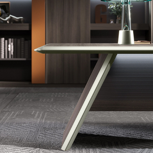 Mobilier de bureau design moderne et luxueux de 3.2m en forme de L pour <span class=keywords><strong>directeur</strong></span> général - Product Image 5