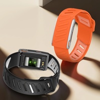 Bracelet intelligent universel en promotion KR96 PRO avec écran, moniteur de fréquence cardiaque et de tension artérielle, podomètre, rappel et étanchéité 3ATM