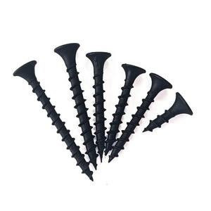 Vis à cloison sèche en phosphate noir, tête trompette, filetage fin, pointe acérée pour plaque de plâtre, certifiée CE, <span class=keywords><strong>prix</strong></span> usine - Product Image 2