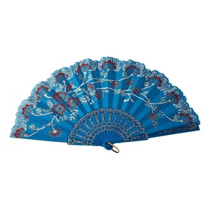 厂家直销新款金粉女式折扇咏春舞中国风塑料纪念品婚礼外贸 - Product Image 5