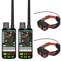 Traceur GPS pour chiens ESEEK VHF longue portée, suivi en temps réel et support pour 20 chiens - 2 télécommandes et 2 colliers