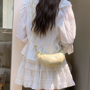 Dumpling Type Crossbody <b>Mini</b> Bag Sunlight Yellow Lightweight Casual Women's Chest Bag Spring 2025 - Product Image 2