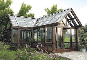 2024 Summer Villa patio exterior aleación de aluminio vidrio templado sala de sol <span class=keywords><strong>porche</strong></span> recinto - Product Image 2