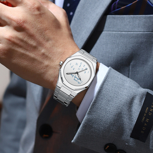 Orologio da Uomo di Lusso con Logo Personalizzato, Ghiera Ottagonale in Lega, Cinturino in Acciaio Inossidabile, Orologio al Quarzo con Scritta 'Funny Who Cares I'm Already Late', Vendita all'Ingrosso - Product Image 3