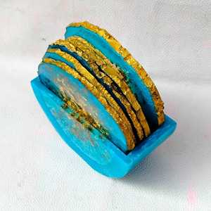 Best Quality Modern Resin Tea <b>Coaster</b> Set for Home Kitchen Office and Restaurant <b>Table</b> Decoration Available At Competitive Price - Product Image 1