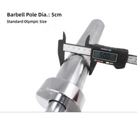Barre d'haltérophilie en acier standard de dynamophilie barre d'haltérophilie en tailles de 10kg et 20kg Options de couleur disponibles