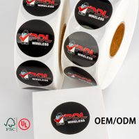 Étiquettes autocollantes en vinyle imperméable imprimées sur mesure, étiquettes de marque privée, logo d'entreprise, étiquettes d'emballage de produits